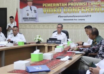 Pemprov Lampung Ikuti Rakor Pengendalian Inflasi Bersama Mendagri