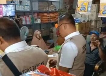 Jelang Ramadhan 1445 Hijrah, Satgas Pangan Polres Tuba lakukan Sidak di  Pasar