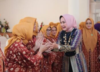 Riana Sari Arinal Hadiri Milad dan Halal Bihalal Idul Fitri 1445 H Perkumpulan Wanita Palembang Sumatera Selatan