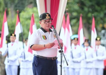 Gubernur Arinal Lepas Kirab Marching Band dan Karnaval Pawai Kendaraan Hias dalam Rangka HUT ke-60