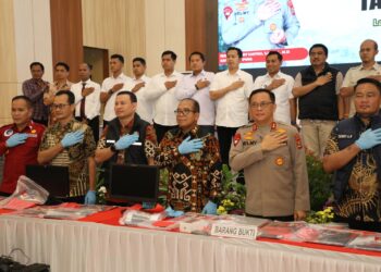 Pj. Gubernur Samsudin Apresiasi Keberhasilan Polda Lampung Ungkap Kasus Judi Online