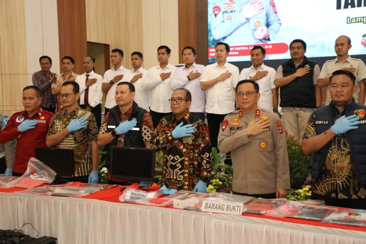 Pj. Gubernur Samsudin Apresiasi Keberhasilan Polda Lampung Ungkap Kasus Judi Online