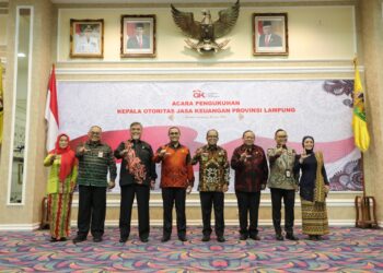 Hadiri Pengukuhan Kepala OJK Lampung, Pj. Gubernur Samsudin Harapkan Semangat Baru Perkembangan Industri Keuangan