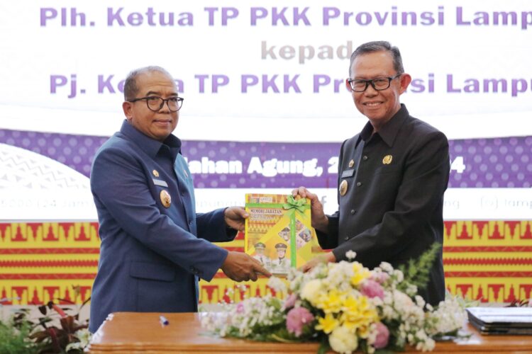 Sertijab Plh ke PJ Gubernur Lampung Berlangsung di Mahan Agung