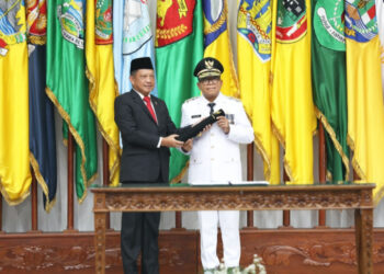 Mendagri Tito Karnavian Lantik Staf Ahli Kemenpora Samsudin Sebagai Pj. Gubernur Lampung