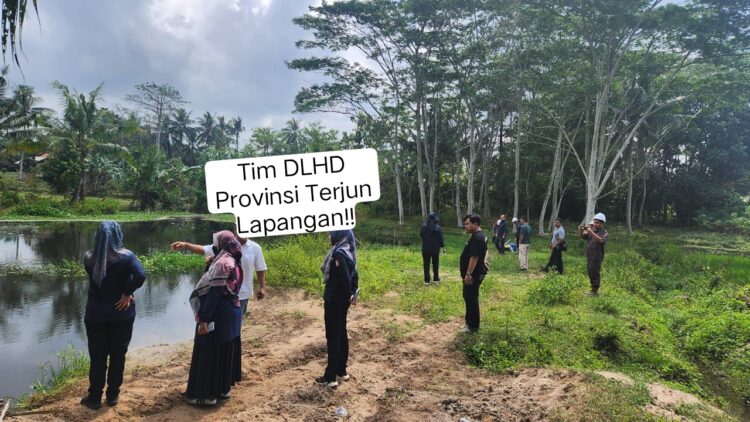 Kedatangan Tim Verlap Dugaan Pencemaran Sungai Disorot Kakam Lingai