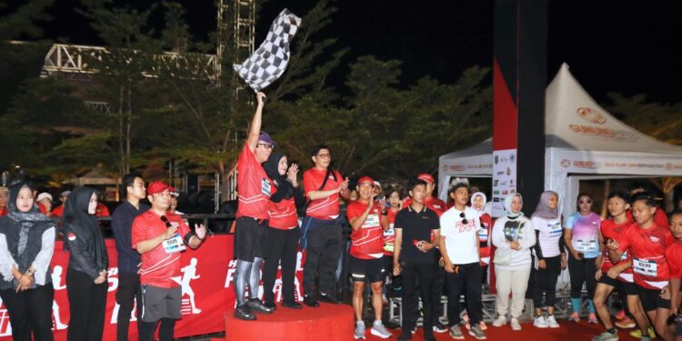 Sekdaprov Lampung Lepas Peserta Krakatau PSMTI RUN