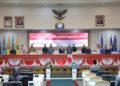 Sekdaprov Fahrizal dan Jajaran Forkopimda Hadiri Paripurna Penyampaian 6 Raperda Usulan Inisiatif DPRD Lampung
