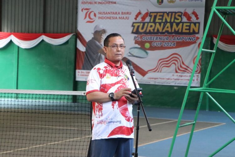 Turnamen Tenis “Pj. Gubernur Lampung Cup 2024” Ikut Meriahkan HUT Kemerdekaan RI ke-79