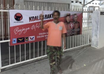 Masyarakat Bandar Lampung Antusias Memyambut Pemasangan Spanduk Arinal Djunaidi – Sutono