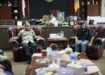 Pj. Gubernur Samsudin Terima Kunjungan AMSI Provinsi Lampung