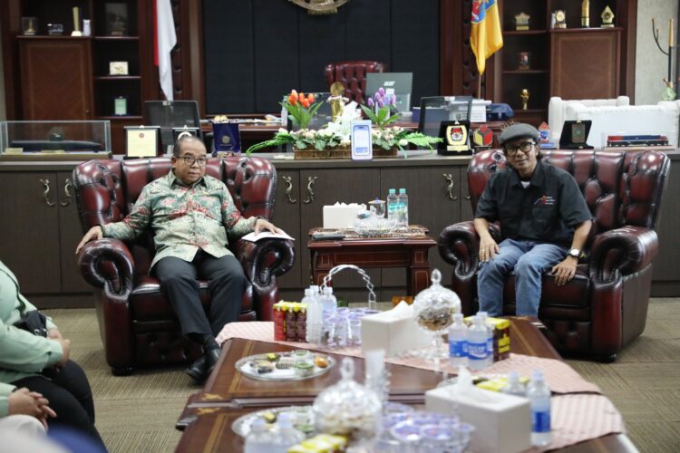 Pj. Gubernur Samsudin Terima Kunjungan AMSI Provinsi Lampung