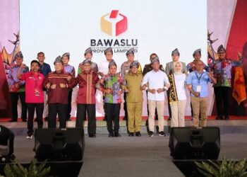 Pj. Gubernur Samsudin Hadiri Deklarasi Kampanye Pilkada Damai Pilgub Lampung 2024