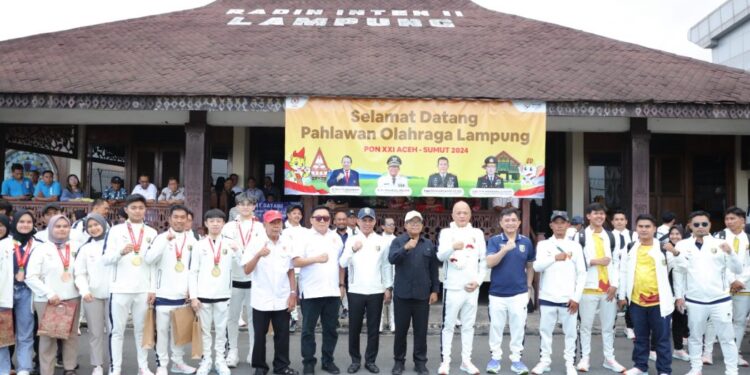 Pj. Gubernur Samsudin Sambut Kontingen PON Lampung Yang Berhasil Pertahankan Posisi 10 Besar