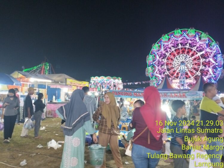 Terancam Ditutup !! Usaha Pasar Malam di Tulang Bawang “Bandel” Bayar Pajak 