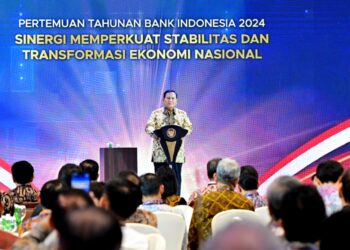 Hadiri Pertemuan Tahunan BI, Pj.Gubernur Lampung Dengarkan Arahan Presiden Prabowo 