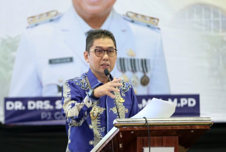 Pj. Sekdaprov Fredy  Buka Rakor Satu Data Indonesia Provinsi Lampung Tahun 2024