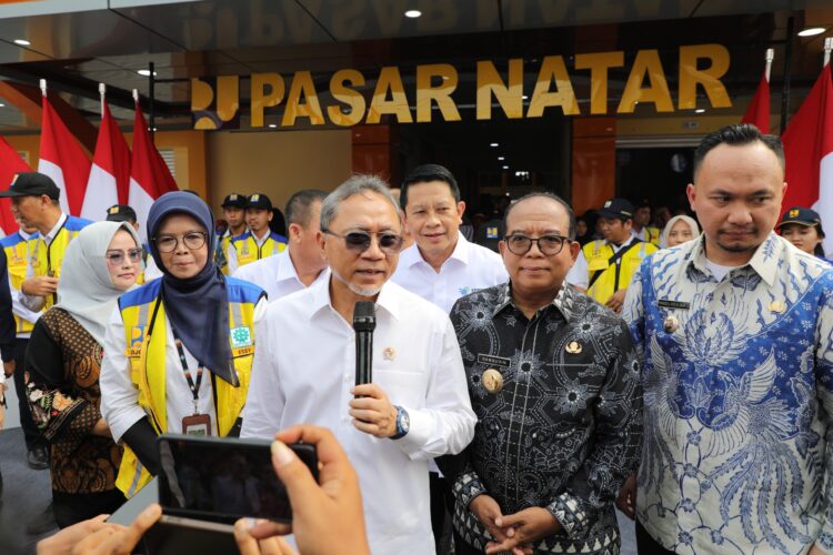 Menko Pangan Didampingi Pj. Gubernur Lampung Resmikan Pasar Natar