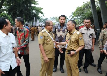 Pj. Gubernur Samsudin Hadiri Rakornas Pemerintah Pusat dan Pemerintah Daerah yang Akan dibuka Langsung oleh Presiden RI Prabowo Subianto