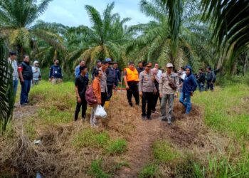 Lima terduga pelaku menyusup dilokasi olah TKP Perampokan Klotok di Sungai Menang Nyaris Bentrok