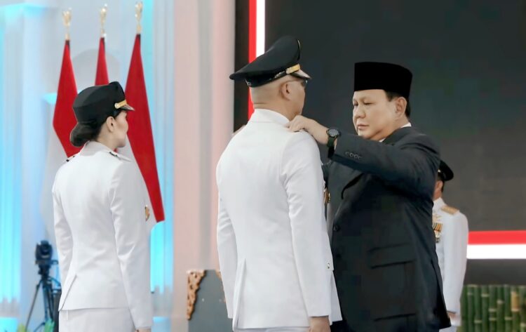 Presiden Prabowo Lantik Mirza dan Jihan Sebagai Gubernur dan Wakil Gubernur Lampung Periode 2025-2030