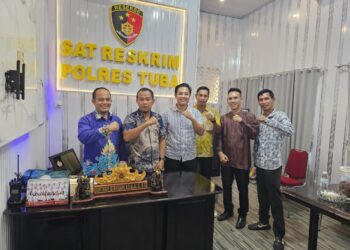 Serikat Media Siber Indonesia Audensi Bersama Kasat Reskrim Polres Tuba