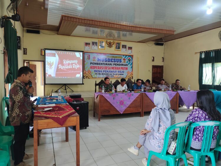 Pembentukan koperasi merah putih kampung penawar rejo