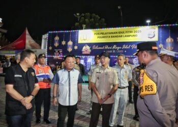 Gubernur Lampung Tinjau Pelayanan dan Pengamanan Arus Balik Lebaran