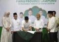 Gubernur Mirza Tandatangani NPHD Kantor PWNU di Kota Baru