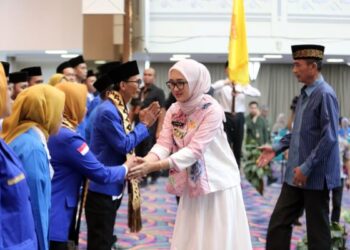 Wagub Jihan Nurlela Hadiri Halal Bihalal dan Pelantikan Pengurus Koordinator Cabang PMII Lampung