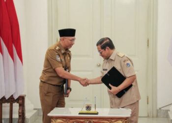 Gubernur Lampung dan DKI Jakarta Teken Kerjasama Apps JAKI dan Sistem Digital Tracking