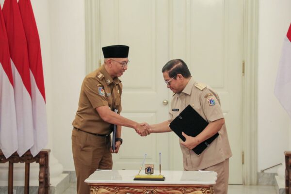 Gubernur Lampung dan DKI Jakarta Teken Kerjasama Apps JAKI dan Sistem Digital Tracking