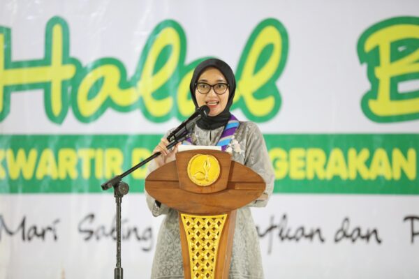 Wagub Jihan Hadiri Halal Bihalal Kwarda Pramuka di Lampung Timur