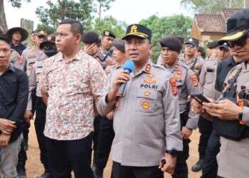 Kapolres Mesuji Amankan Aksi Damai 400 Massa pribumi