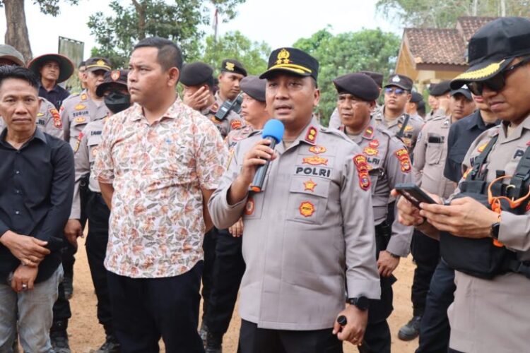 Kapolres Mesuji Amankan Aksi Damai 400 Massa pribumi