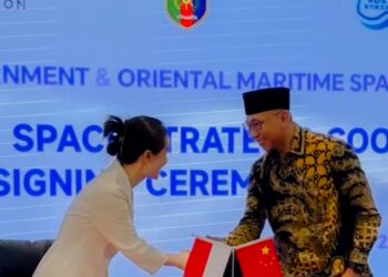 Gubernur Mirza Teken Kerja Sama Pemanfaatan Satelit Dengan Perusahaan Teknologi Luar Angkasa Tiongkok