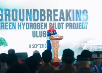 Gubernur Lampung Bersama Wakil Menteri Investasi dan Hilirisasi, Wakil Menteri ESDM Ground Breaking PLTP Green Hydrogen di Ulu Belu