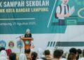 Pemprov Luncurkan Program Bank Sampah Sekolah SMA/SMK Se-Kota Bandar Lampung