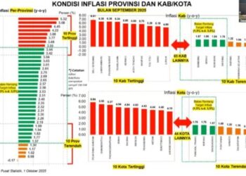 Lampung Masuk Provinsi dengan Inflasi Terendah di Indonesia