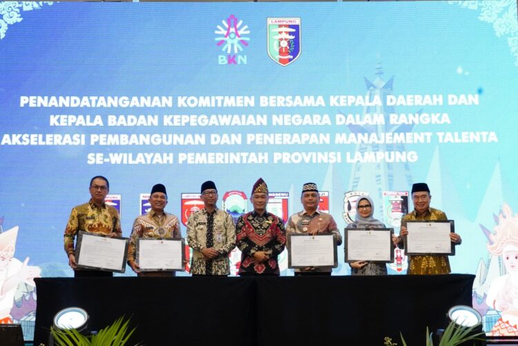 Wujudkan Birokrasi Modern, Pemprov dan Pemda se-Lampung Sepakati Penguatan Manajemen Talenta ASN