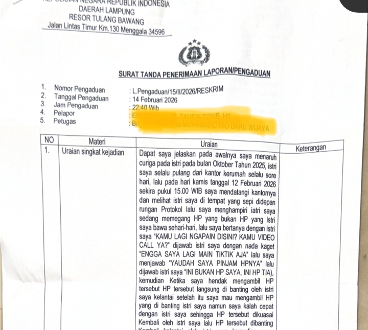 Dugaan Perselingkuhan Oknum DPRD Tuba dan Pegawai PPPK