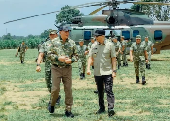 Gubernur Mirza Dampingi Menhan Tinjau Program Ketahanan Pangan Yonif 848/SPC di Lampung Tengah