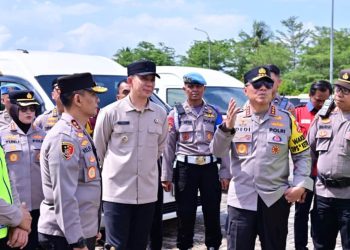 Bupati Egi Dampingi Wakapolri Dedi Prasetyo Tinjau Arus Mudik Bakauheni, Pastikan Pemudik Aman dan Nyaman