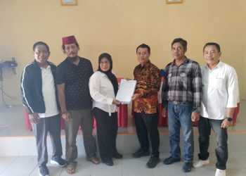 Retno Damayanti, SH, mendaftarkan diri menjadi bakal calon kepala kampung Tri Tunggal Jaya