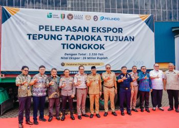 Pemprov Lampung Dorong Nilai Tambah, Ribuan Ton Tapioka Diekspor ke Tiongkok