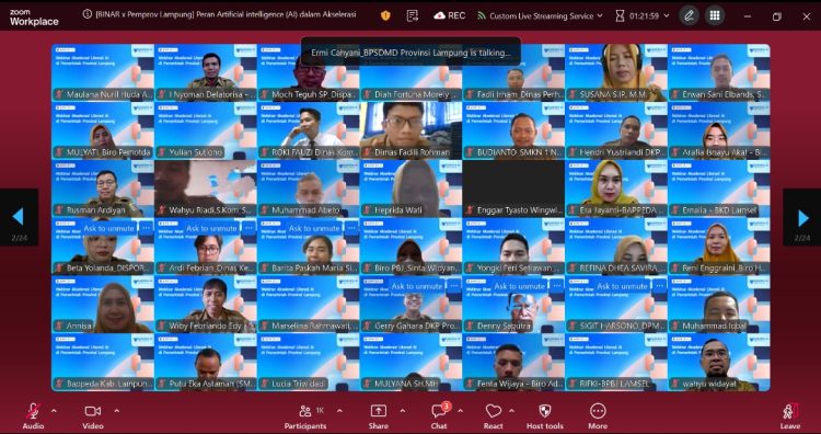Pemprov Lampung Dorong ASN Adaptif Teknologi Lewat Program GARUDA AI