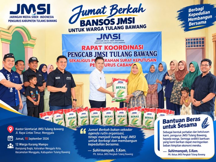 Warga hadiri Jum’at Berkah JMSI Tulangbawang ke-6