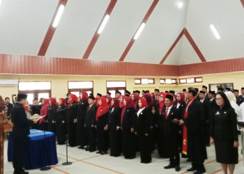 Kadisdikbud Lampung Lantik 98 Kepala Sekolah, Minta Jaga Integritas dan Transparansi