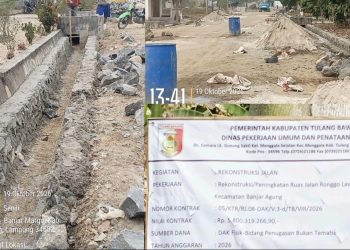Proyek Jalan dan Drainase Ronggolawe–Moris Jaya Diduga Langgar Spesifikasi Teknis